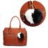 AGC1015 - Black / White Faux Fur Bag Charms