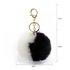 AGC1015 - Black / White Faux Fur Bag Charms