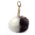 AGC1015 - Grey / White Faux Fur Bag Charms