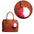 AGC1015 - Red / White Faux Fur Bag Charms