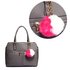 AGC1015 - Pink / White Faux Fur Bag Charms