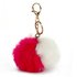 AGC1015 - Pink / White Faux Fur Bag Charms
