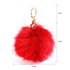 AGC1016 - Fluffy Fur Red Bag Charms