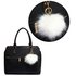 AGC1016 - Fluffy Fur White Bag Charms