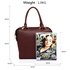 AG00530 - Wholesale & B2B Burgundy Tote Shoulder Handbag Supplier & Manufacturer