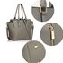AG00314A - Wholesale & B2B Grey Zipper Tote Bag Supplier & Manufacturer