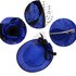 AGF00229 - Royal Blue / Black Flower Mesh Hat Fascinator