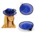 AGF00229 - Royal Blue / Black Flower Mesh Hat Fascinator