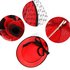 AGF00229 - Red / Black Flower Mesh Hat Fascinator
