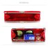LSE00221 - Red Satin Clutch Bag With Crystal Decoration
