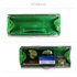 LSE00221 - Green Satin Clutch Bag With Crystal Decoration