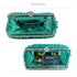 LSE00296 - Emerald Vintage Beads Pearls Crystals Evening Clutch Bag