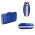 LSE00314 - Blue Satin Clutch Evening Bag