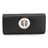 LSP1039A - Black Purse/Wallet with Metal Decoration