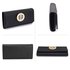 LSP1039A - Black Purse/Wallet with Metal Decoration