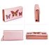 LSP1082 - Pink Butterfly Design Purse/Wallet