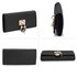 LSP1054A - Black Padlock Purse / Wallet