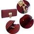 LSP1054A - Burgundy Padlock Purse / Wallet