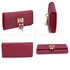 LSP1054A - Burgundy Padlock Purse / Wallet