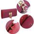 LSP1054A - Plum Padlock Purse / Wallet