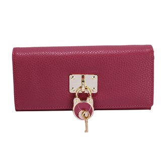 LSP1054A - Plum Padlock Purse / Wallet