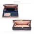 LSP1068A - Navy Kiss-Lock Purse/Wallet with Metal Decoration