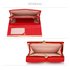 LSP1068A - Red Kiss-Lock Purse/Wallet with Metal Decoration