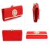 LSP1068A - Red Kiss-Lock Purse/Wallet with Metal Decoration