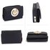 AGP1064A - Black Purse/Wallet with Metal Decoration