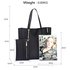 AG00549 - Black Tote Bag With Removable Pouch