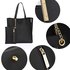 AG00549 - Black Tote Bag With Removable Pouch