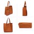 AG00549 - Brown Tote Bag With Removable Pouch