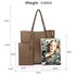 AG00549 - Nude Tote Bag With Removable Pouch