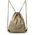 AGD005 - Beige Drawstring Backpack