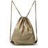 AGD005 - Beige Drawstring Backpack