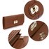 LSP1055A - Brown Twist Lock Purse/Wallet