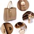 AG00550 - Nude Tassel Shoulder Handbag