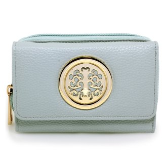 AGP1052A - Blue Purse/Wallet with Metal Decoration