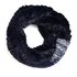 AGSC202 - Navy Women's Faux Fur Trim Winter Scarf