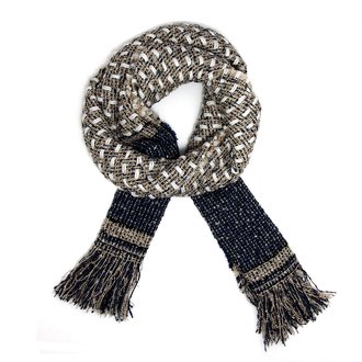 AGSC208 - Navy Women's Texture Winter Scarf