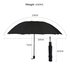 AGU0010 - Black Essential Manual Open Umbrella