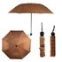 AGU0012 - Brown Window Pane Check Manual Open Umbrella