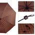 AGU0012 - Burgundy Window Pane Check Manual Open Umbrella