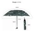 AGU0013 - Green Newspaper Print Manual Open Umbrella