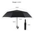 AGU0210 - Black Crook Handle Auto Open Umbrella