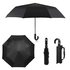 AGU0211 - Black Crook Handle Auto Folding Umbrella