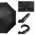 AGU0211 - Black Crook Handle Auto Folding Umbrella