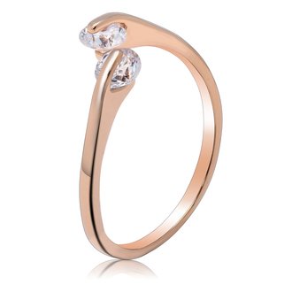 AGR0035 - Gold Crystal Adjustable Fashion Ring