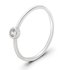 AGR0043 - Silver Sparkle Crystal Engagement Ring