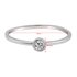 AGR0043 - Silver Sparkle Crystal Engagement Ring